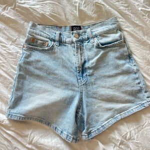 BDG Blue Jean Shorts High-Waisted Retro Style